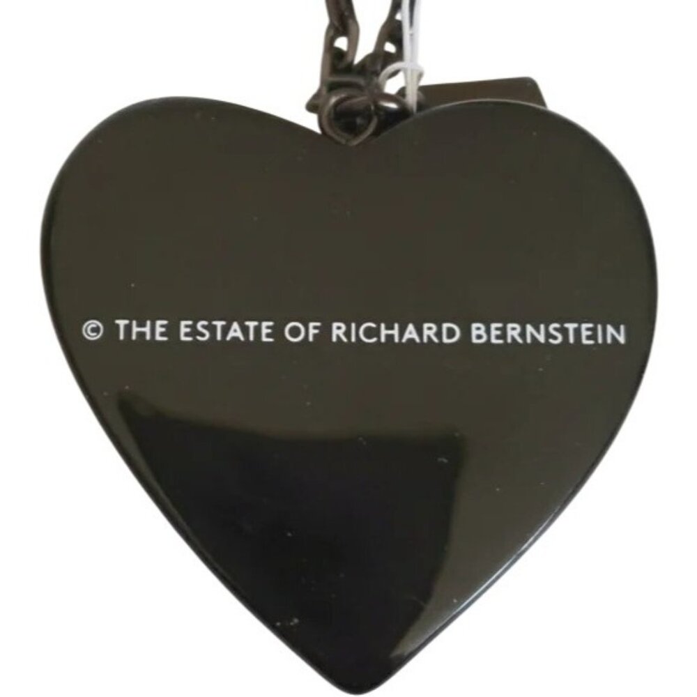 SOLD! Coach X Richard Bernstein Limited Edition Black Jello Heart Acrylic Charm - Picture 3 of 6